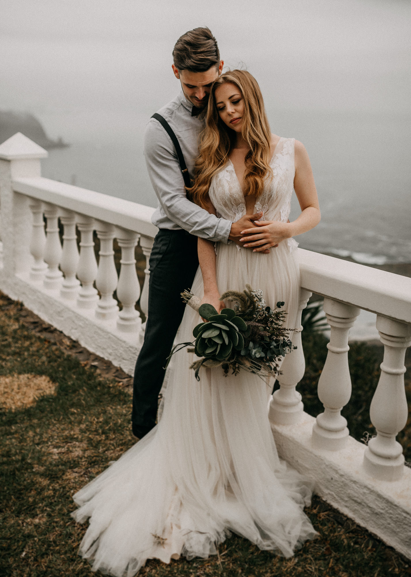 Eleganter Honeymoon Moment