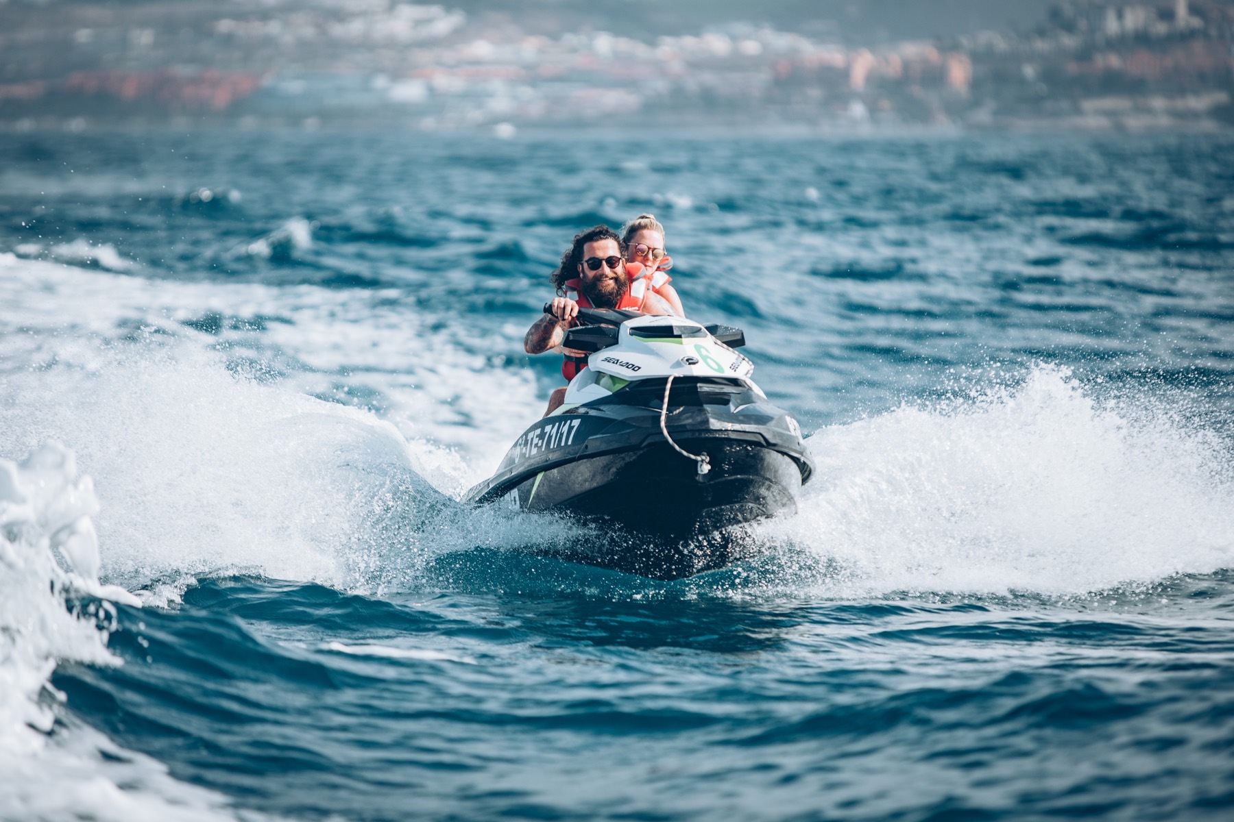 Jetski auf dem Atlantik
